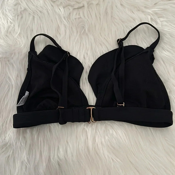 Xhilaration ruffle black bikini top size small - Picture 4 of 7